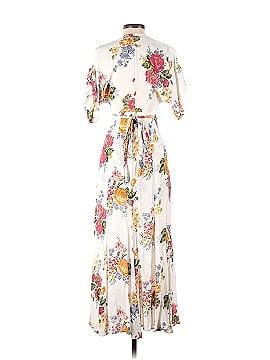 Reformation White Floral V-Neck Maxi (view 2)