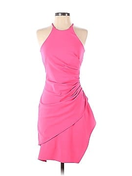 One33 Social Pink Draped Dress (view 1)