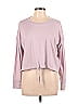 MWL by Madewell Stripes Pink Long Sleeve T-Shirt Size M - photo 1