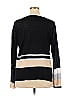 Lisa Todd 100% Linen Stripes Color Block Black Pullover Sweater Size XL - photo 2