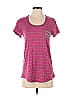 Smartwool 100% Merino Wool Color Block Stripes Pink Short Sleeve T-Shirt Size S - photo 1