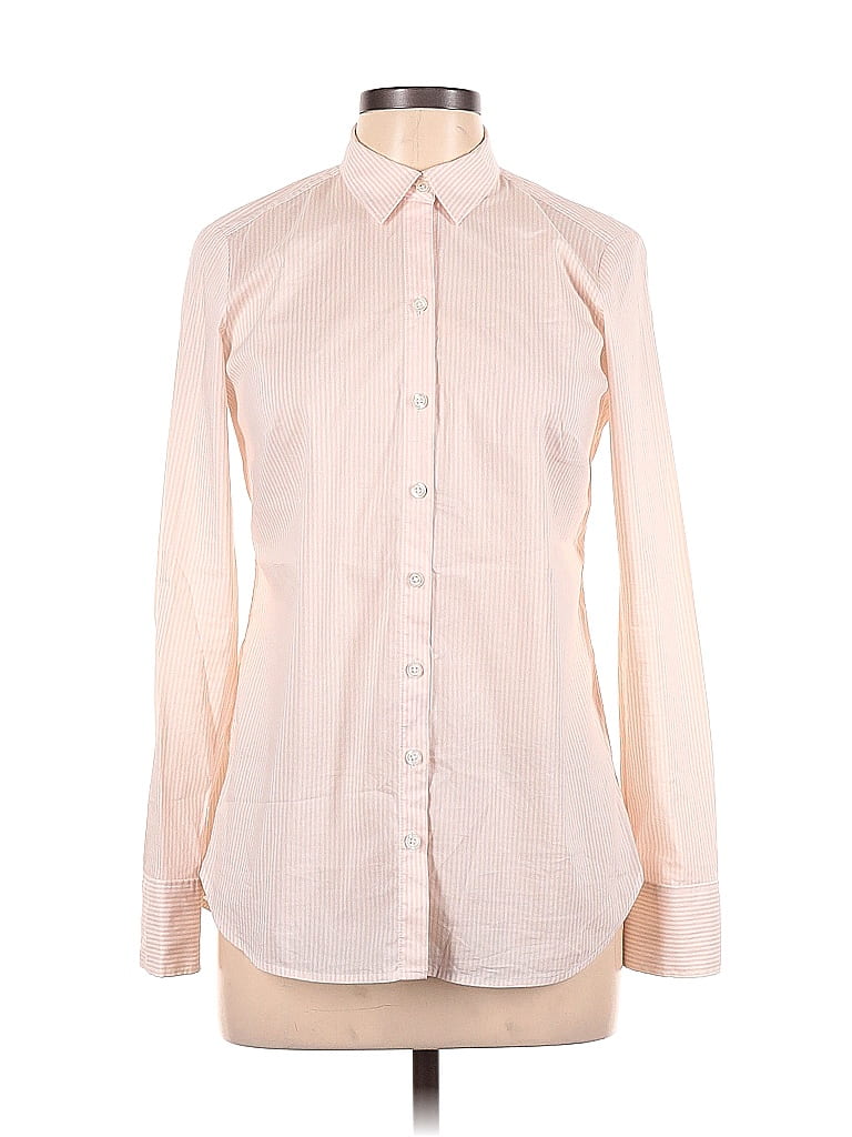 Ann Taylor Pink Long Sleeve Button-Down Shirt Size 6 - photo 1