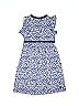 Tea 100% Cotton Floral Blue Dress Size 7 - photo 2