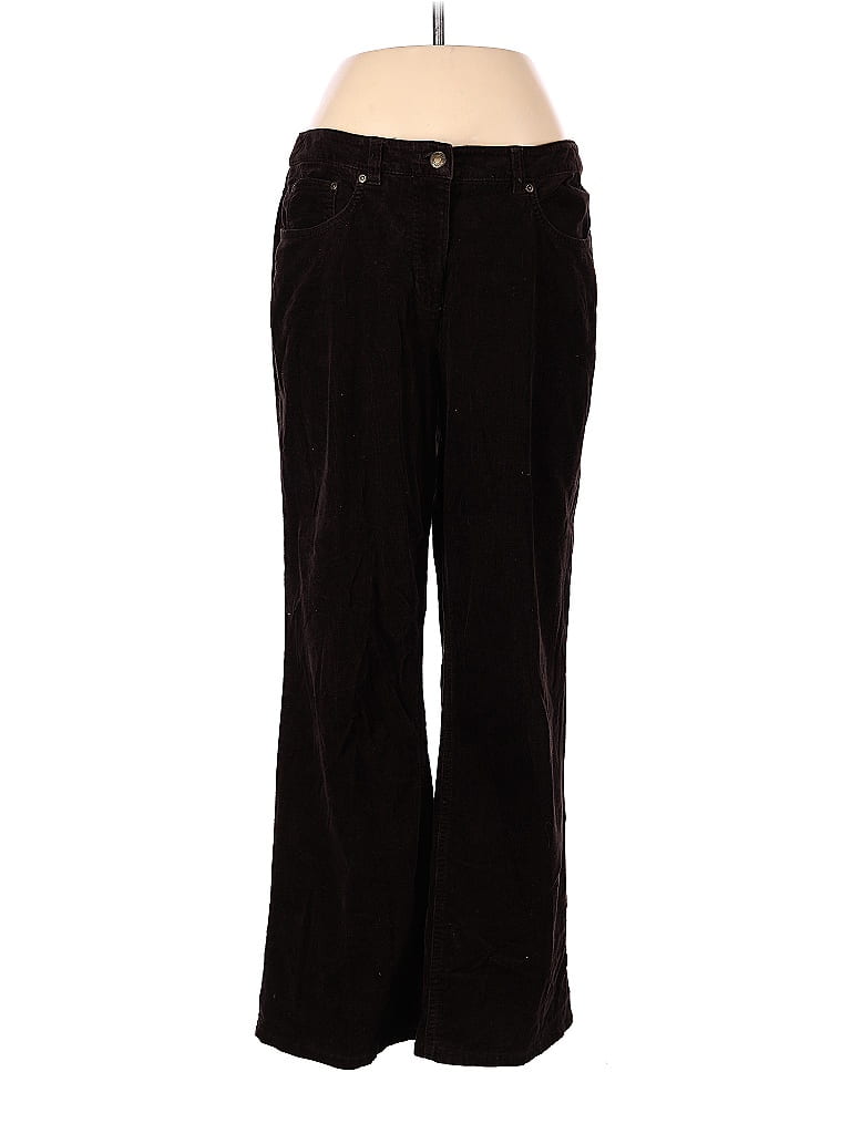 Jones New York Solid Black Brown Cords Size 8 85 off thredUP