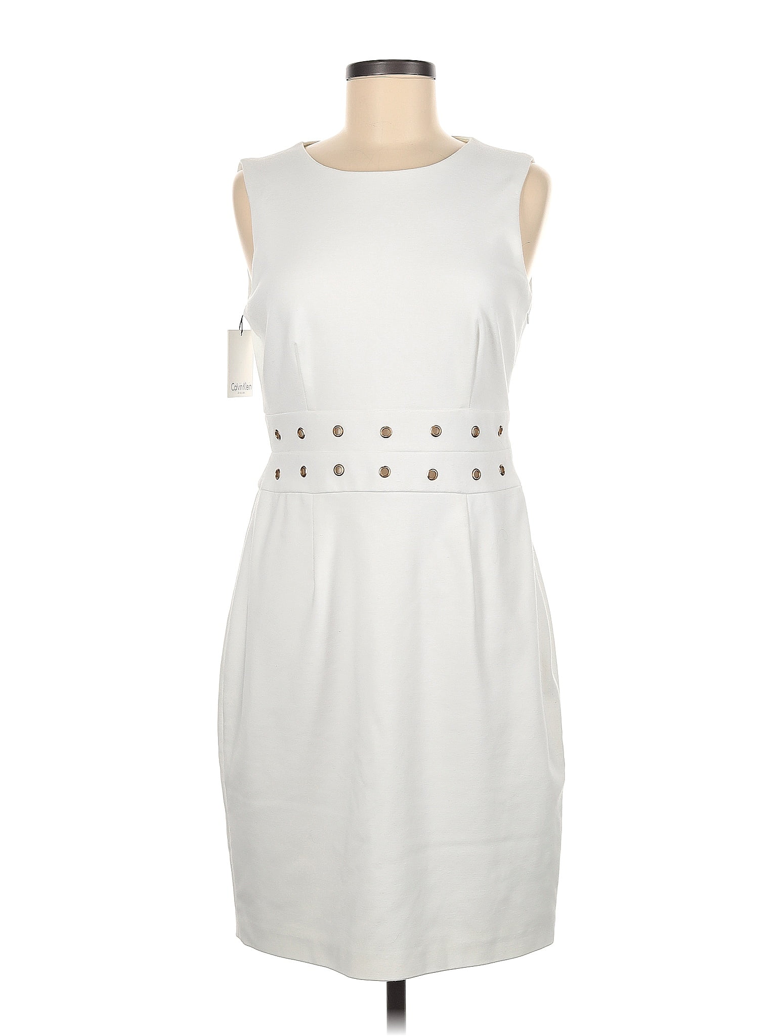 Calvin Klein White Cocktail Dress Size 6 - 70% off | thredUP