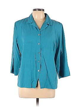 Karen Scott 3/4 Sleeve Button-Down Shirt (view 1)