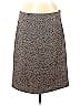 DKNY Tweed Jacquard Marled Chevron-herringbone Brocade Gray Casual Skirt Size 12 (Petite) - photo 1