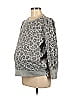 Gap - Maternity Leopard Print Gray Sweatshirt Size M (Maternity) - photo 1