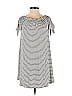 Soprano Stripes Gray Casual Dress Size XS - photo 1