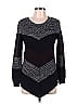 Alyx Chevron-herringbone Color Block Black Pullover Sweater Size M - photo 1
