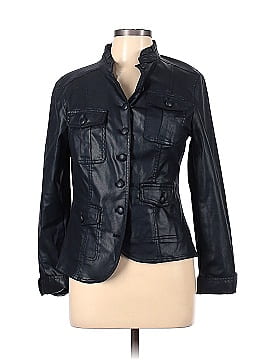 White House Black Market Faux Leather Jacket (view 1)