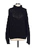 RD Style Color Block Solid Black Turtleneck Sweater Size L - photo 1