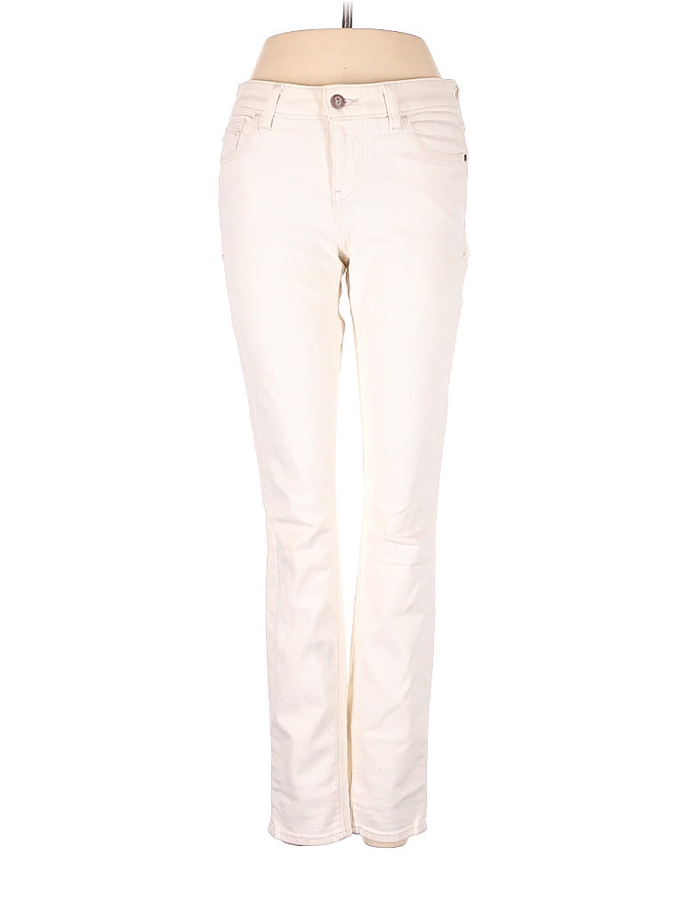 Pilcro by Anthropologie Solid Ivory Jeans 26 Waist - photo 1