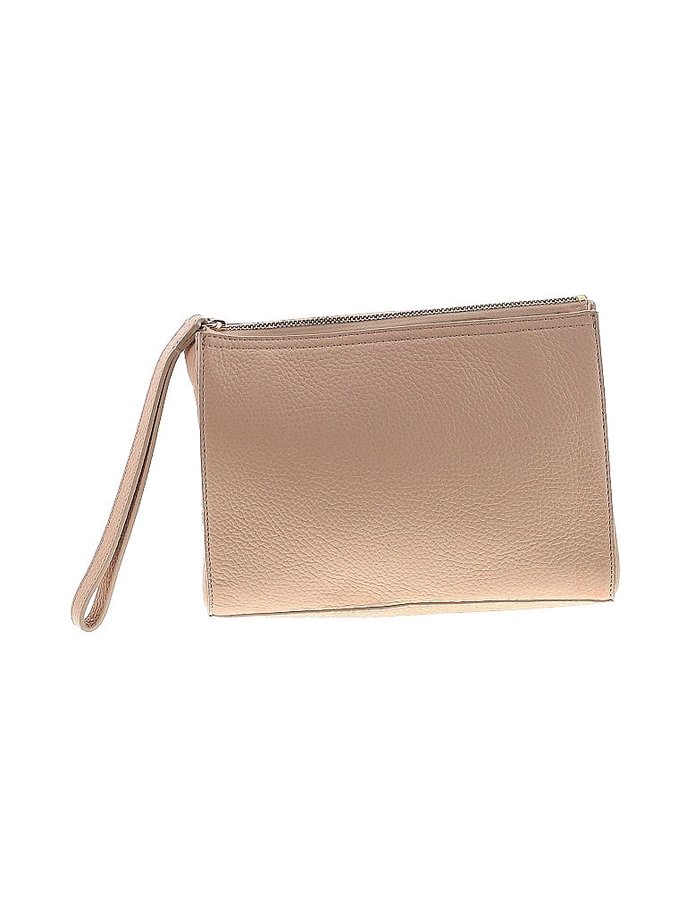 Cuyana Solid Tan Gold Wristlet One Size - photo 1