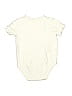 First Impressions 100% Cotton Solid Ivory Short Sleeve Onesie Size 3-6 mo - photo 2
