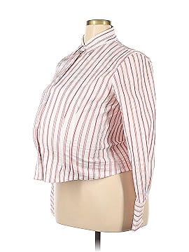 Nicol Caramel - Maternity Long Sleeve Button-Down Shirt (view 1)