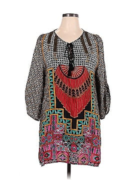Tolani Short Sleeve Silk Top (view 1)