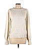 525 America 100% Cotton Color Block Solid Ivory Pullover Sweater Size L - photo 1
