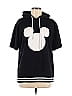 Disney Parks Solid Black Pullover Hoodie Size M - photo 1