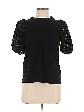 Something Navy Short Sleeve Blouse (view 1)
