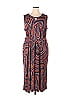 Avenue Multi Color Brown Casual Dress Size 26 - 28 Plus (Plus) - photo 1
