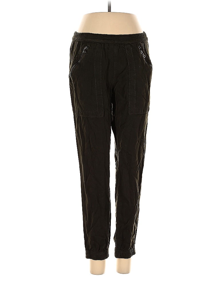 DWP 100% Tencel Chevron-herringbone Black Casual Pants Size S - photo 1