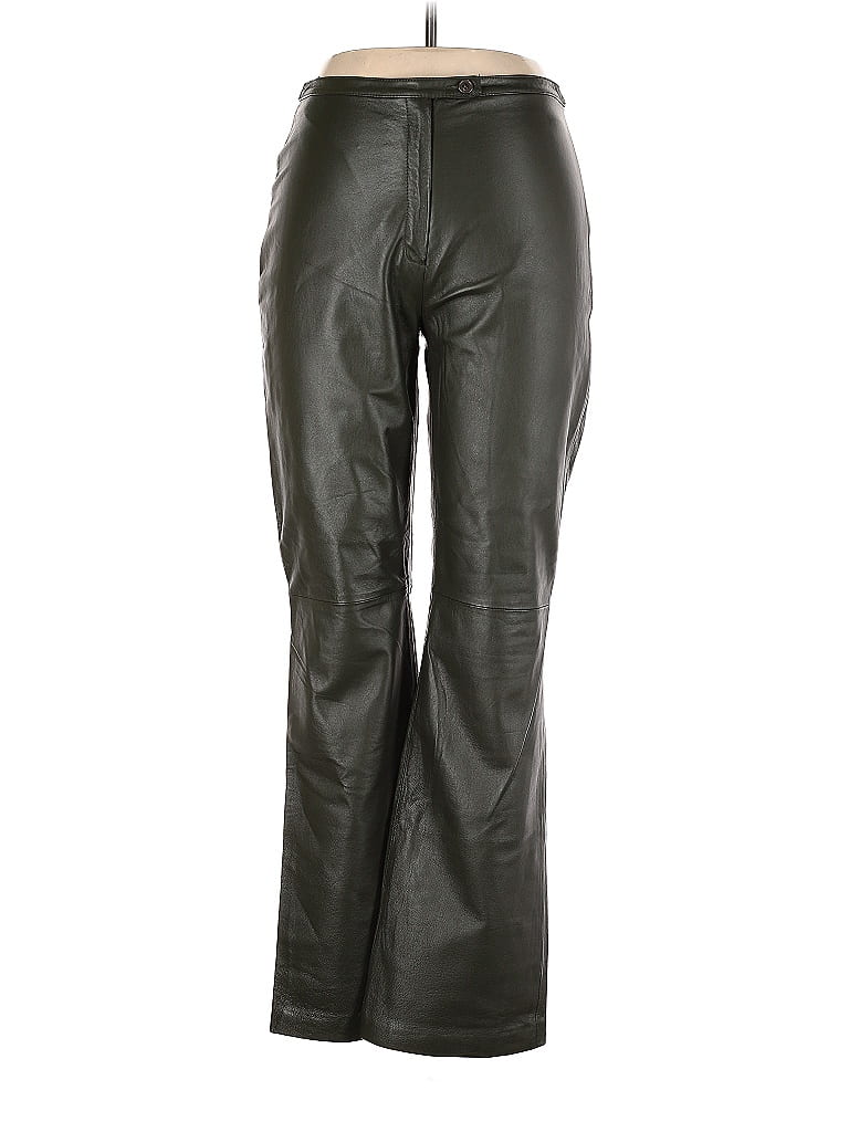 Newport News 100% Nylon Black Leather Pants Size 10 - 68% off | thredUP