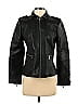 Kenneth Cole REACTION 100% Leather Solid Black Leather Jacket Size S - photo 1