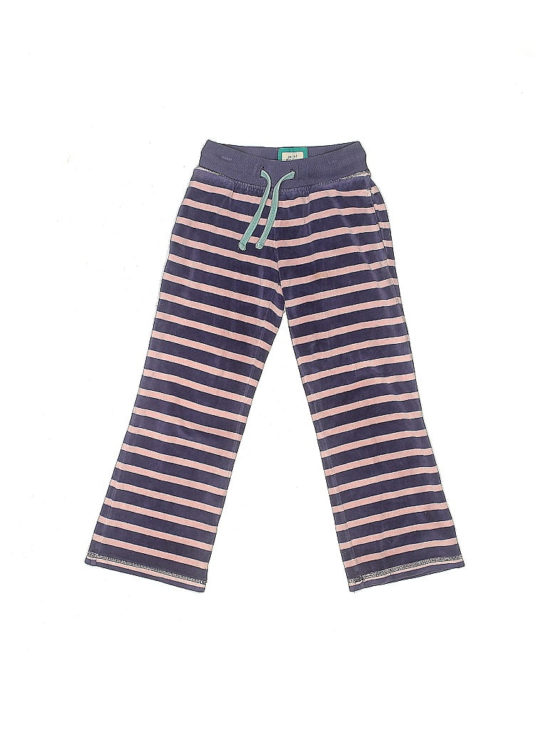 Mini Boden Stripes Blue Velour Pants Size 6 - photo 1