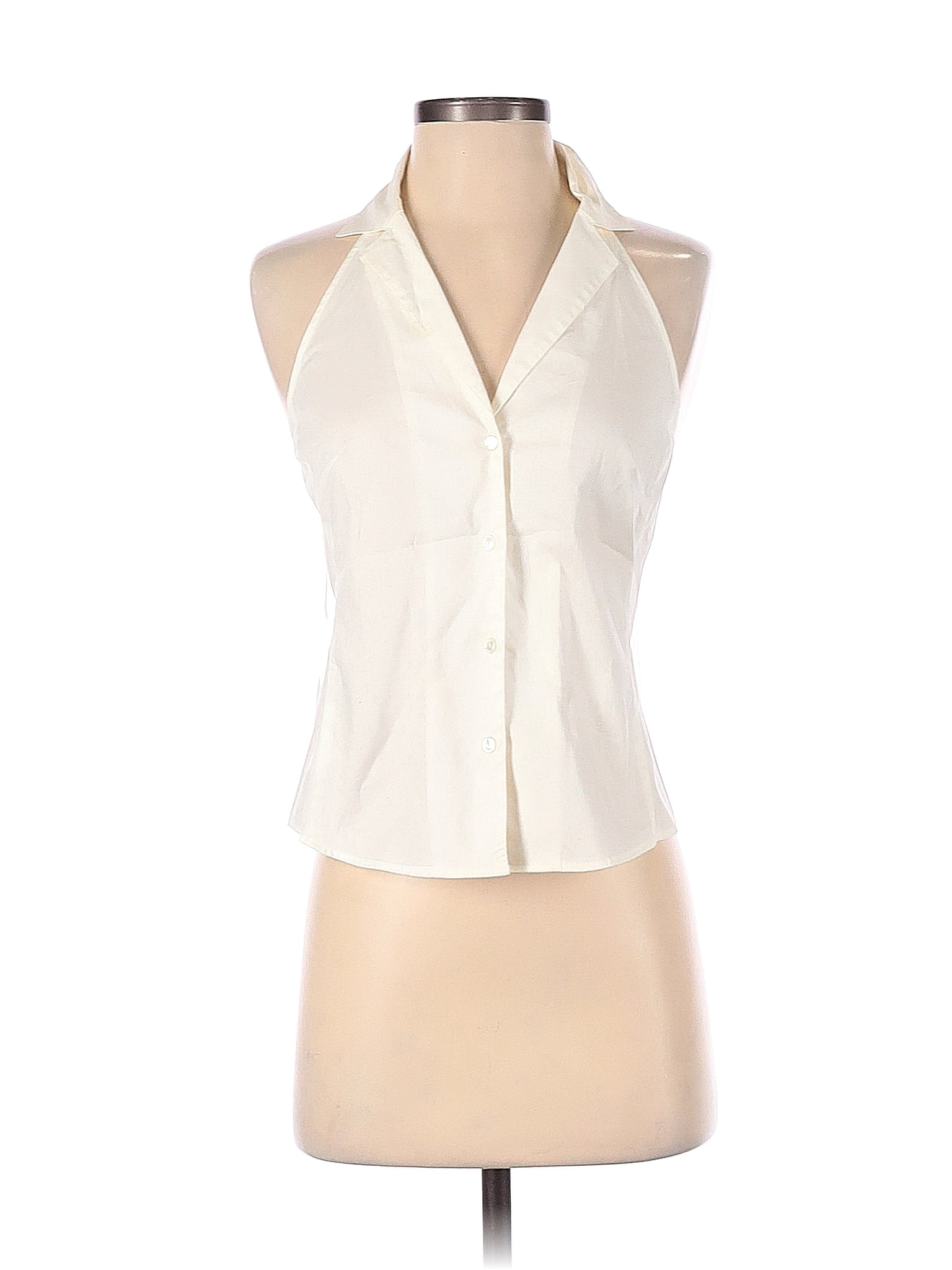 Haut Sans Manches Peplum Banana Republic - Taille 14 - Couleur Ivoire/argenté - Dos à Zip - Neuf Avec étiquettes
