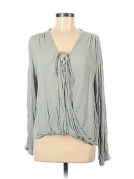 Silver Long Sleeve Blouse (view 1)
