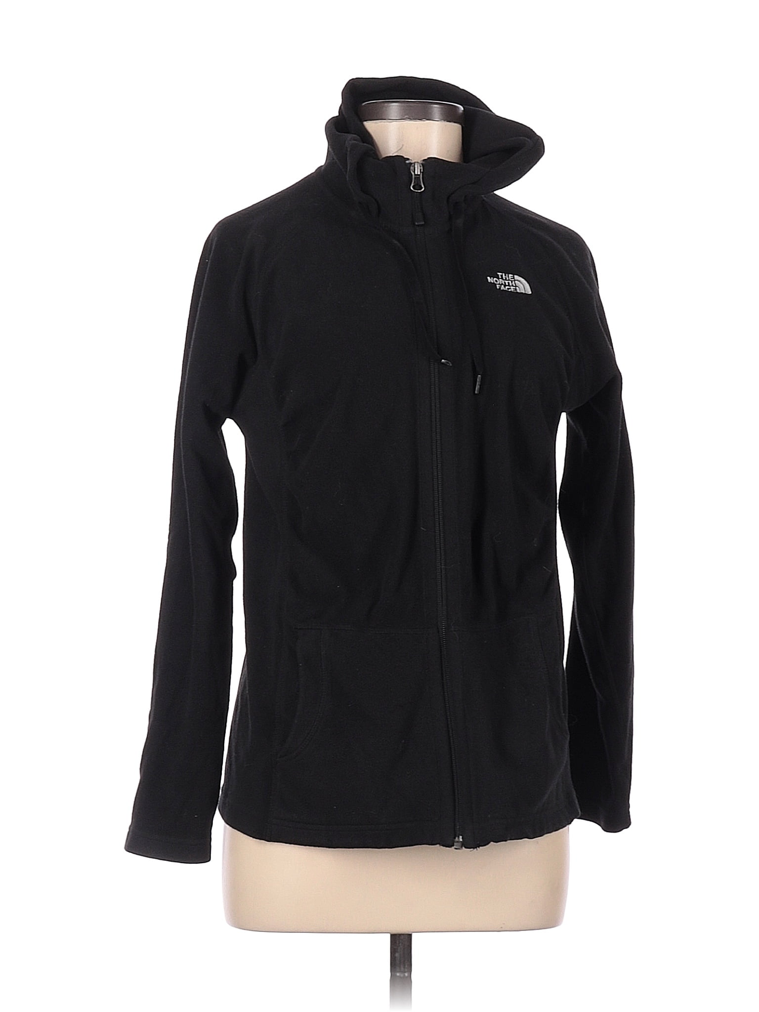 The North Face Solid Black Zip Up Hoodie Size M - 62% off | thredUP