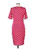Lularoe Chevron-herringbone Chevron Pink Casual Dress Size M - photo 2