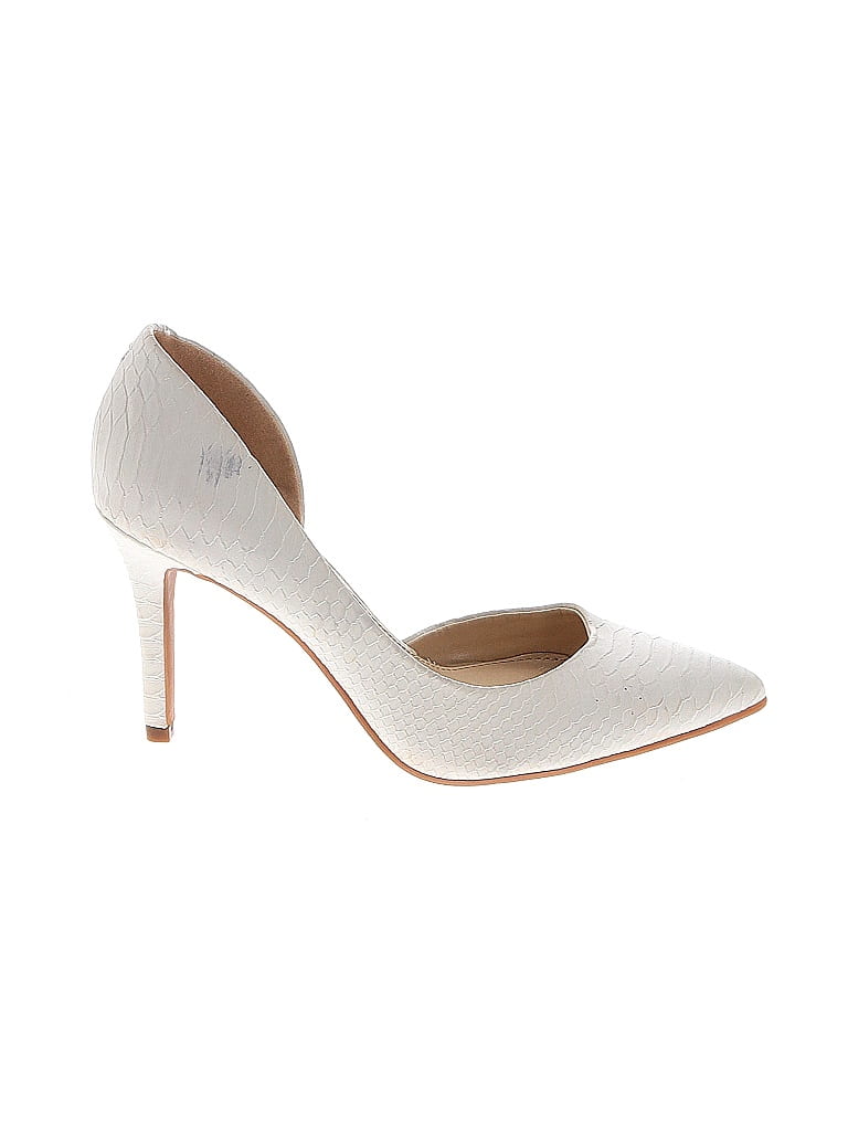 Jessica Simpson Solid Gray Ivory Heels Size 6 70 off thredUP