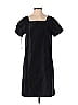 Diane von Furstenberg 100% Silk Solid Black Casual Dress Size 4 - photo 1