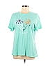 Life Is Good 100% Cotton Graphic Blue Teal Short Sleeve T-Shirt Size L - photo 1