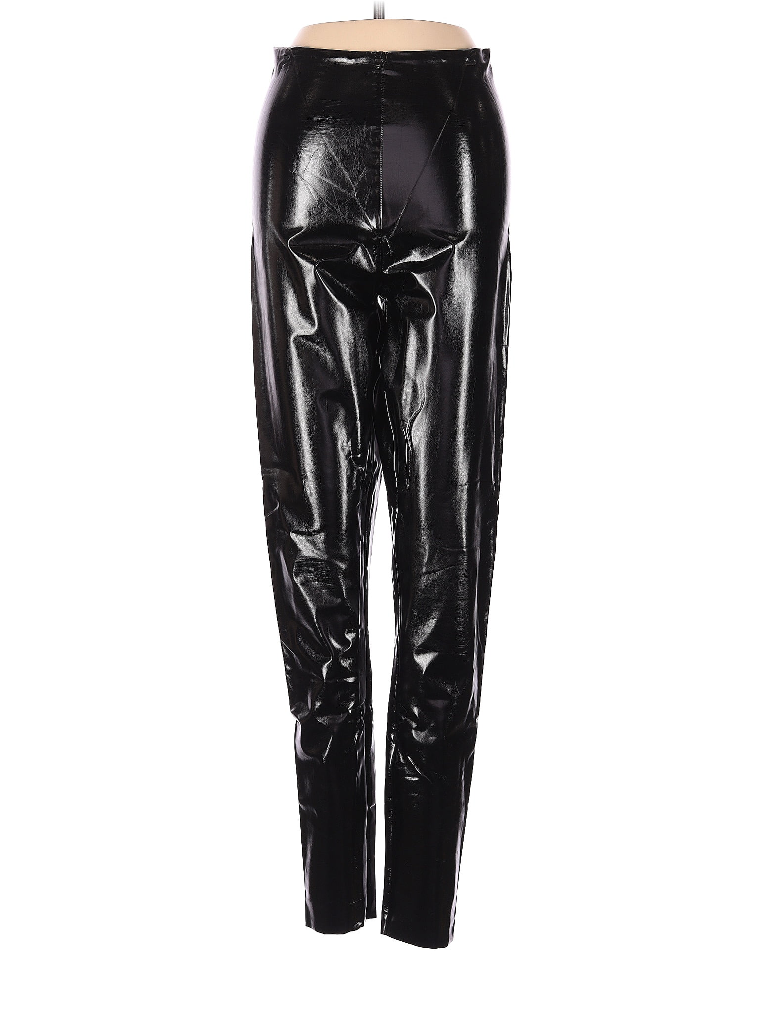 Commando Control Solid Black Faux Leather Pants Size S - 73% off | thredUP