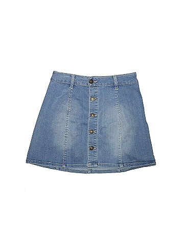 Sky and Sparrow Denim Skirt (view 1)