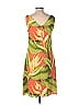 Tommy Bahama 100% Silk Tropical Multi Color Green Casual Dress Size 10 - photo 2