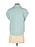Weatherproof Solid Teal Short Sleeve Blouse Size S - photo 2