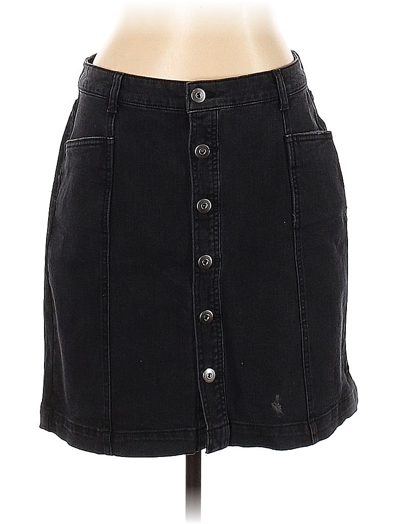 Style&Co Solid Black Denim Skirt Size 10 - 47% off | thredUP