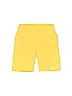 Alo Solid Yellow Athletic Shorts Size S - photo 1