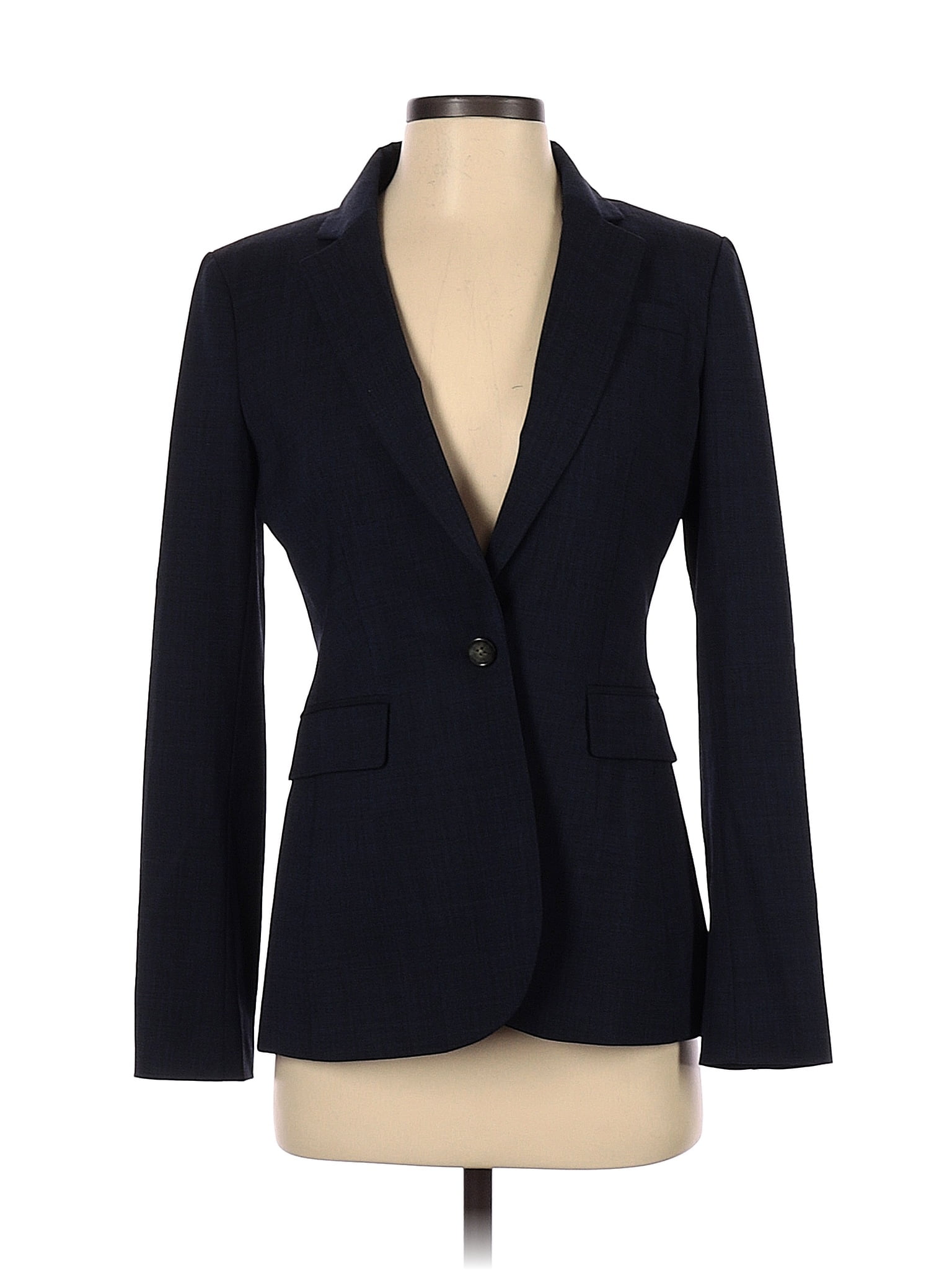 Banana Republic Solid Blue Blazer Size 0 - 74% off | ThredUp