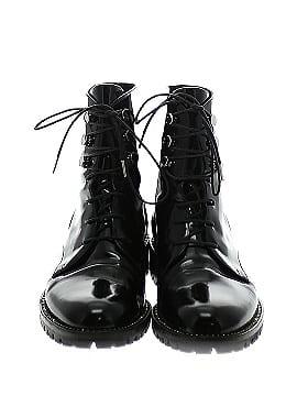 Dior Crystal Embellished Patent Leather Combat Boots (view 2)
