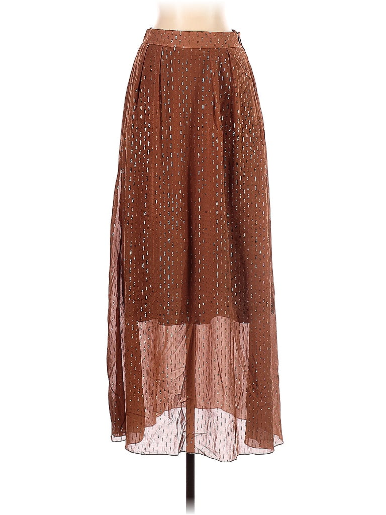 L'autre Chose Polka Dots Brown Casual Skirt Size 38 (IT) - photo 1
