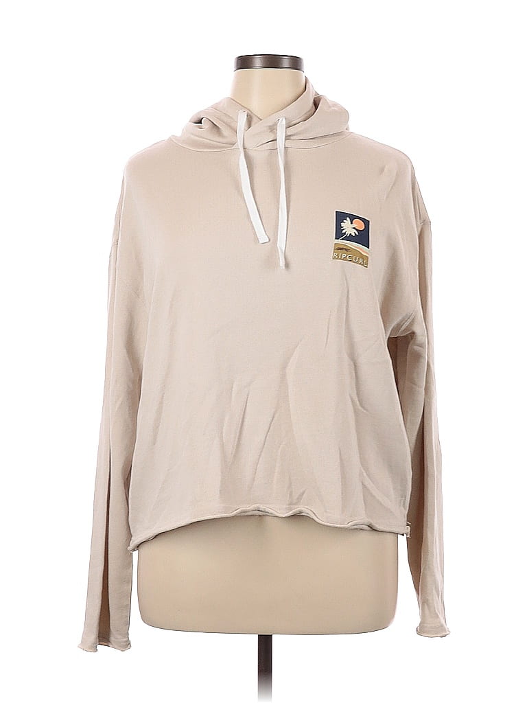 Rip Curl 100% Cotton Graphic Solid Tan Pullover Hoodie Size XL - photo 1