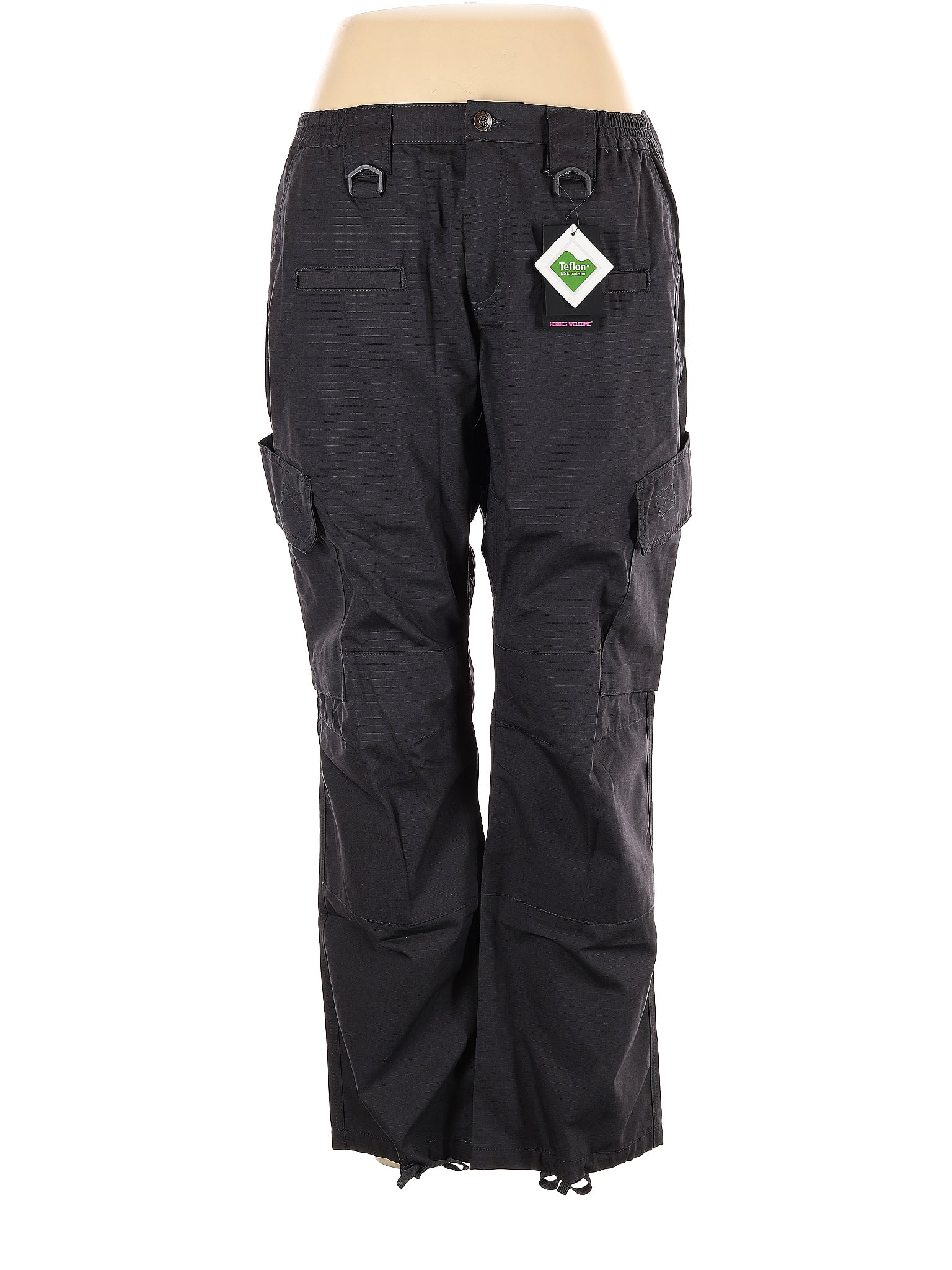 Assorted Brands Solid Black Cargo Pants Size 14 31 off thredUP