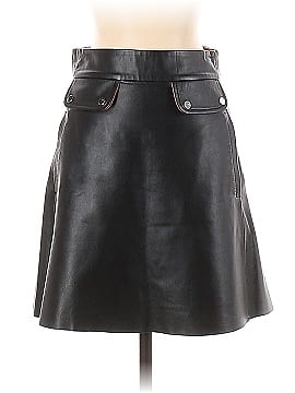 Zara Faux Leather Skirt (view 1)