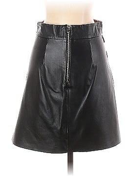 Zara Faux Leather Skirt (view 2)