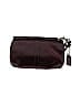 Coach 100% Leather Solid Brown Burgundy Leather Wristlet One Size - photo 2